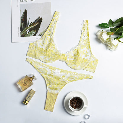 Andrea – Two-Tone Lace Lingerie with Steel Ring