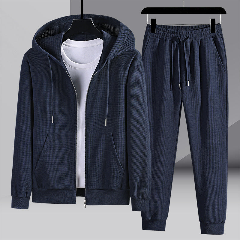 Thomas – Waffle Textured Hooded Sports Set