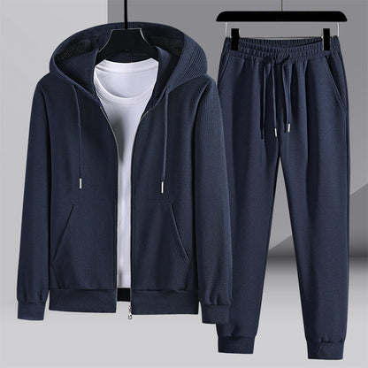 Thomas – Waffle Textured Hooded Sports Set
