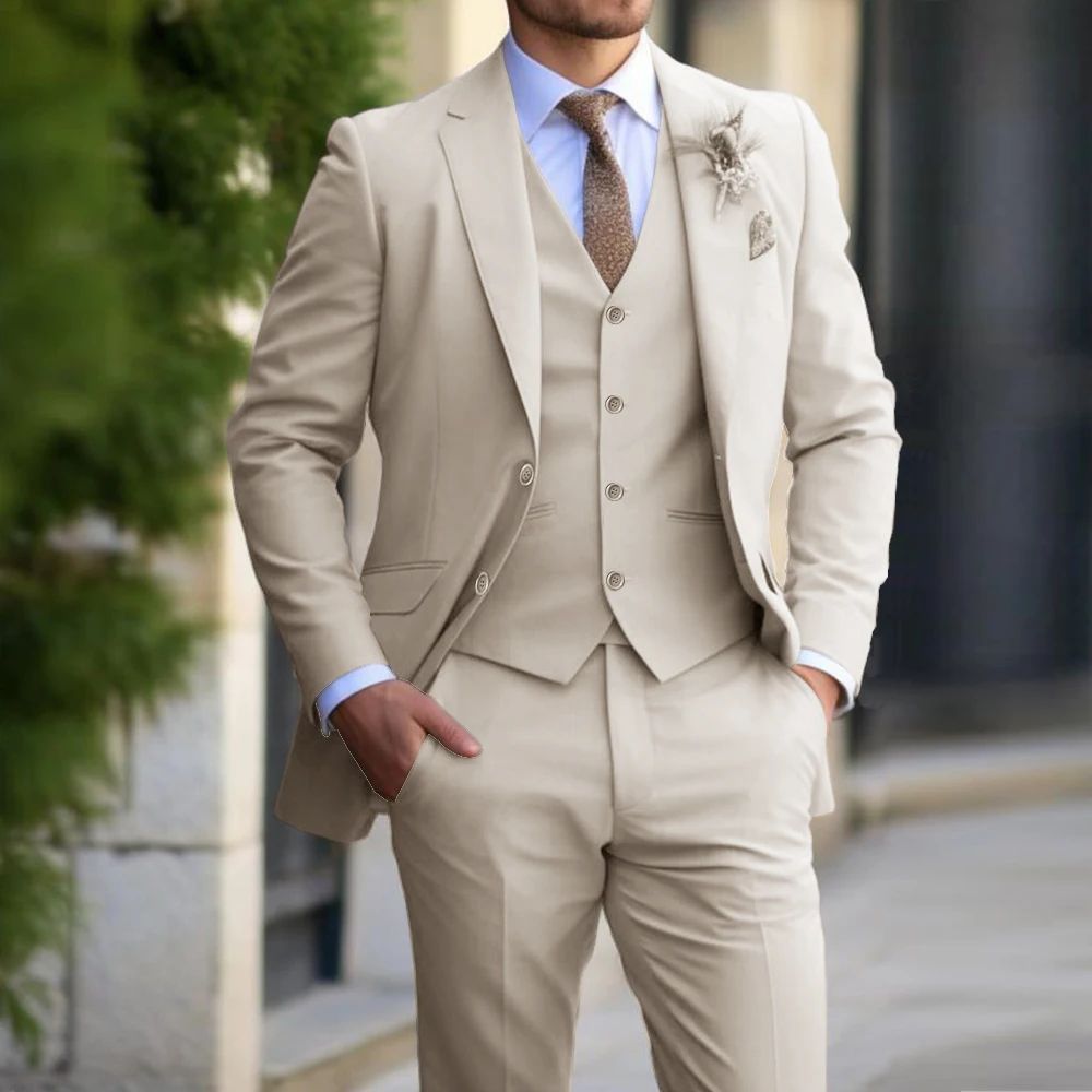 Elliott – Classic Men's Slim Fit 3-Piece Suit
