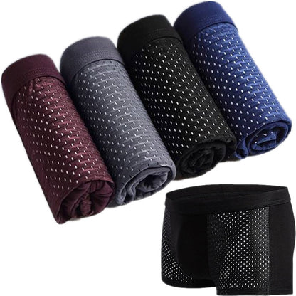 Bradley – Men's Mesh Boxer in Ice Silk