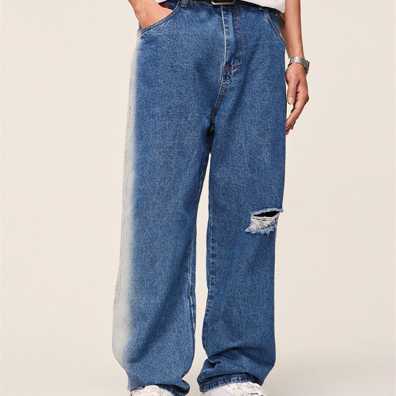 Stephen – Relaxed Fit Jeans with Distressed Details