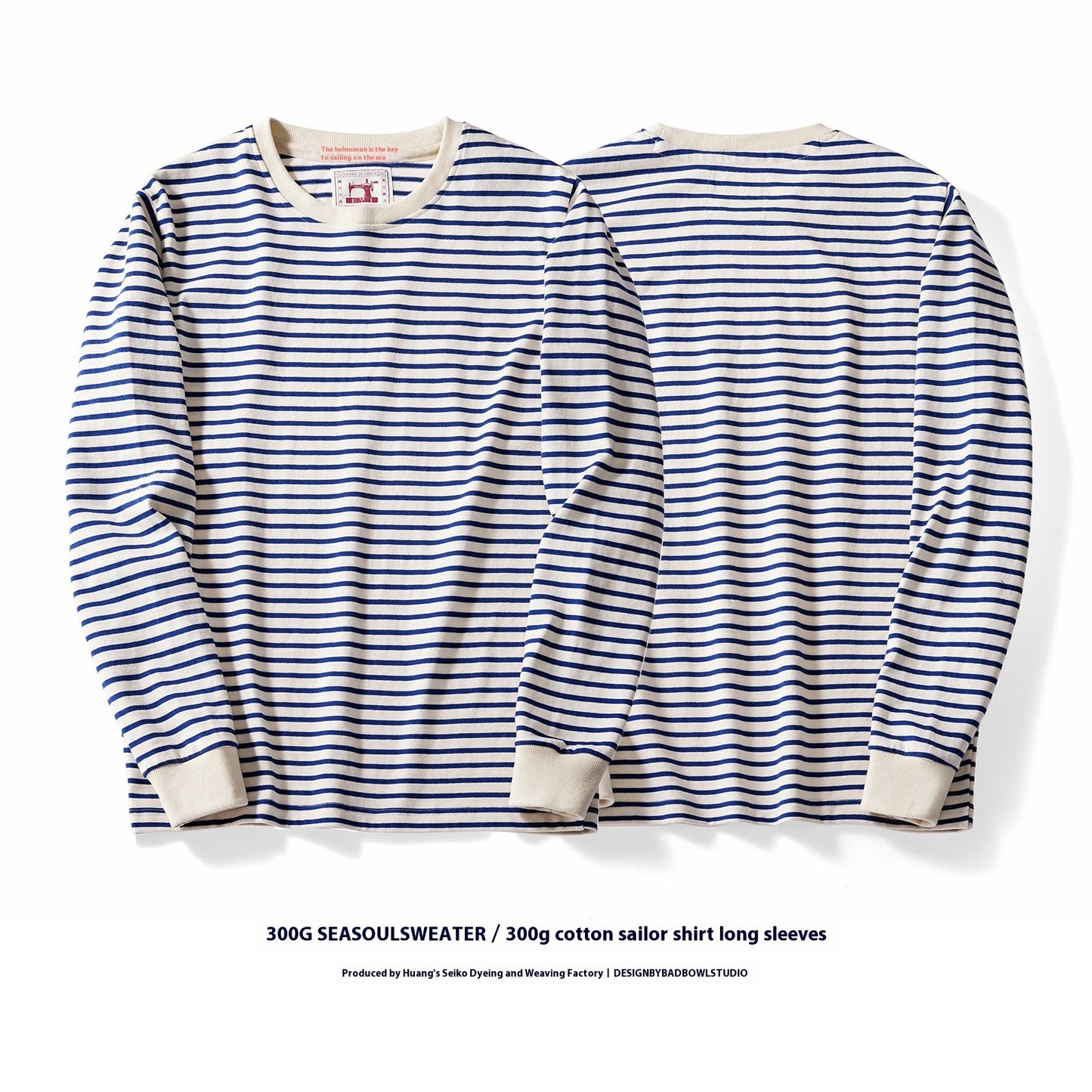 Allan – Classic Striped Cotton Long Sleeve T-Shirt