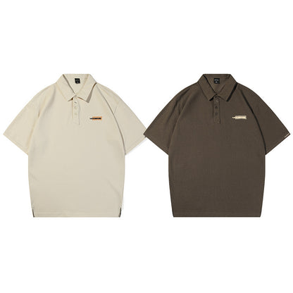 Desmond – Retro Embroidered Polo T-shirt