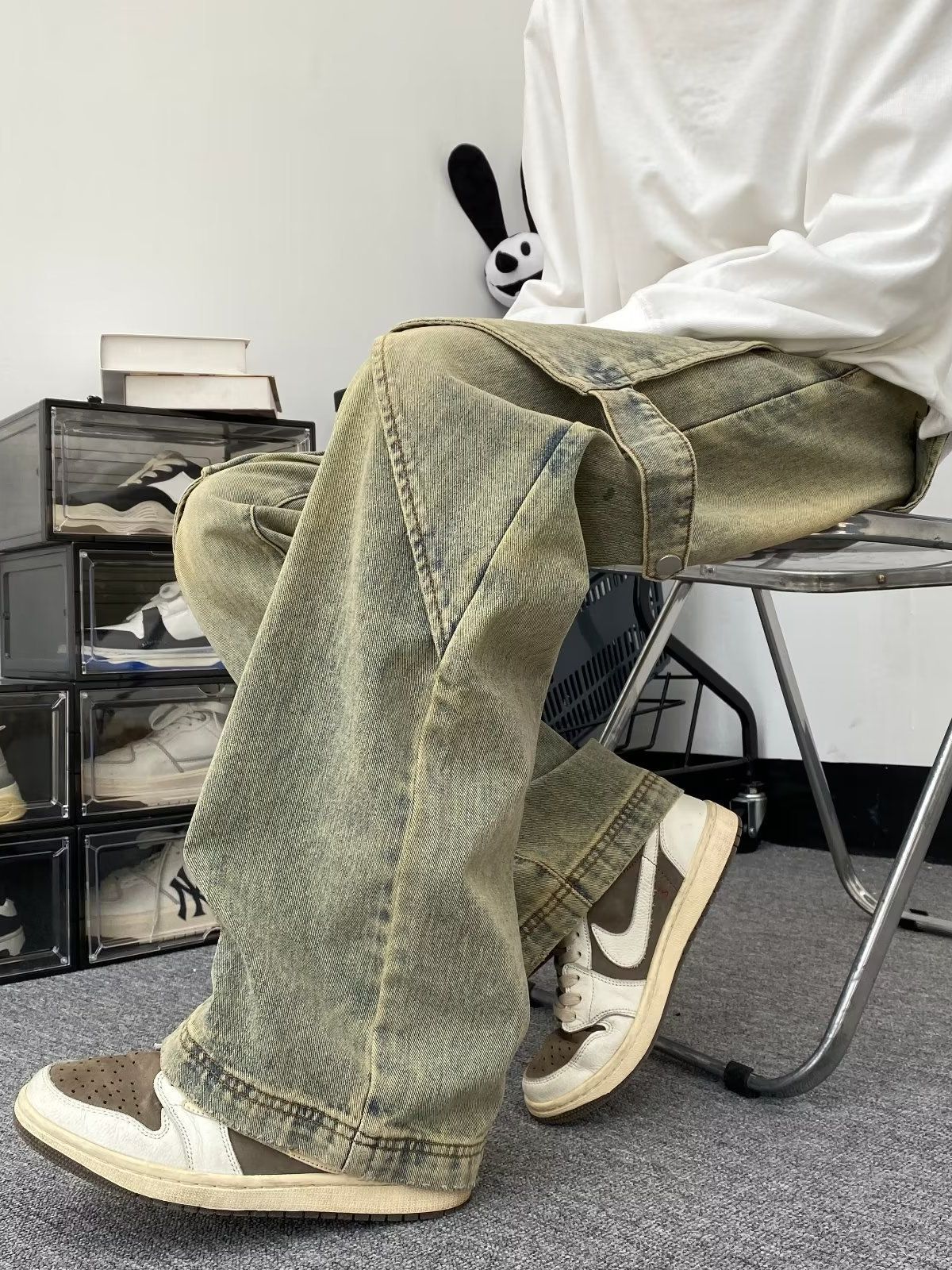 Jeremy – Men's Retro Wide Leg Jeans