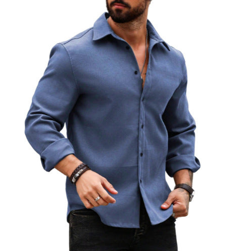 Nathan – Men's Printed Long Sleeve Shirt