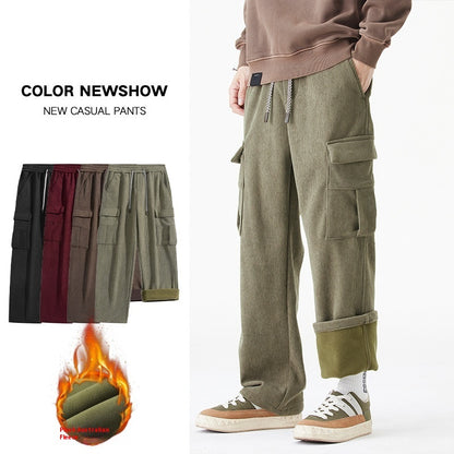 Shaun – Retro Fleece-Lined Corduroy Pants