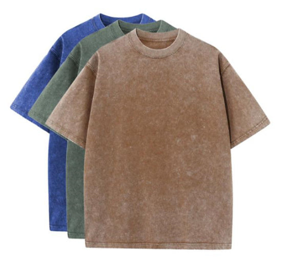 Adrian – Distressed Retro Loose Short Sleeve