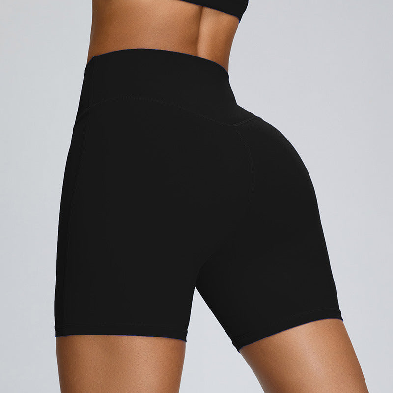 Sharon – High Waist Yoga Shorts with Belly Support