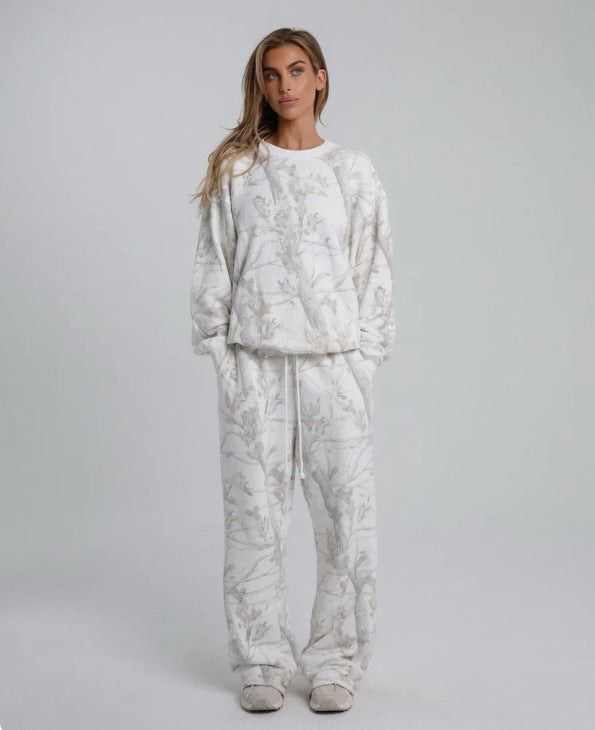 Holly – Camouflage Hoodie Sweatshirt Set