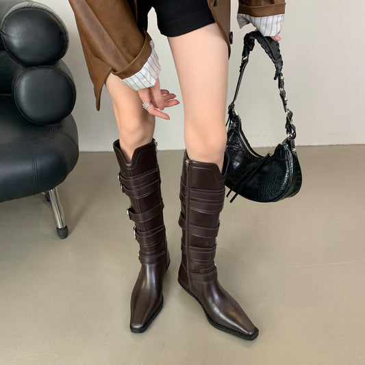 Jacqueline – Retro High Sense Knight Boots