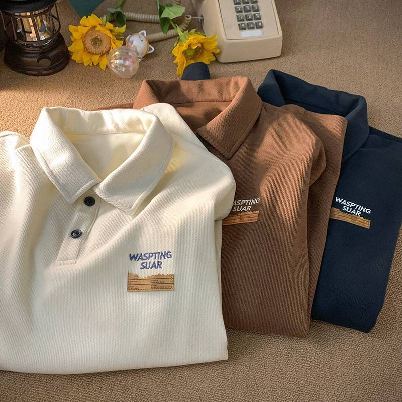 David – Retro Men's Polo Shirt with Dots