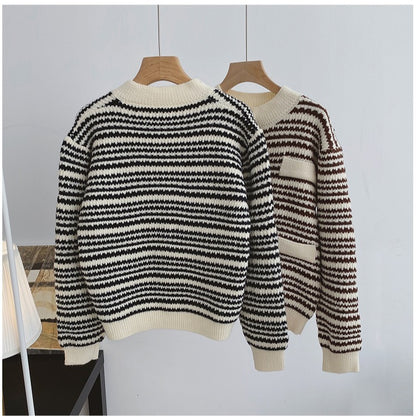 Anna – Striped Korean Cardigan