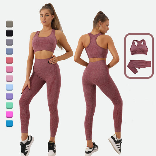 Ann – Seamless Yoga Set with High Waist Leggings