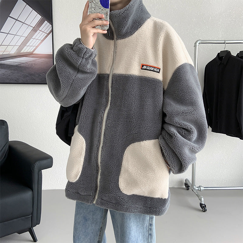Graham – Men's Thickened Cotton Coat with Lambswool