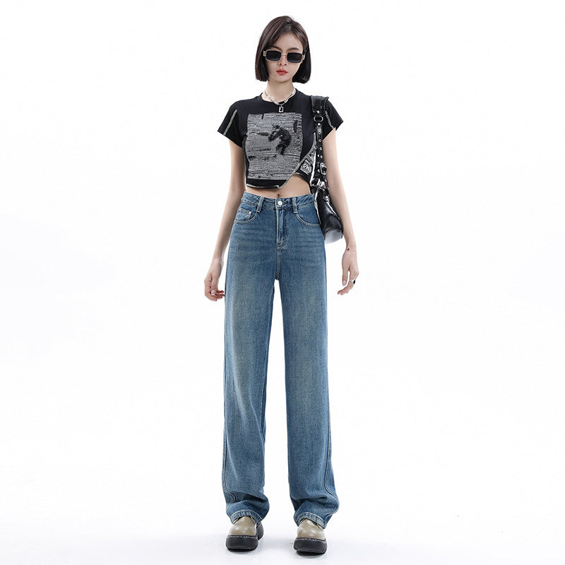 Anne – Light-Colored Wide-Leg Jeans