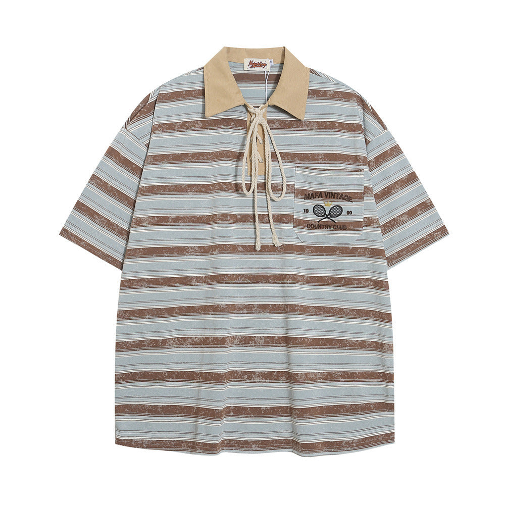 Glenn – Striped Casual Polo Shirt