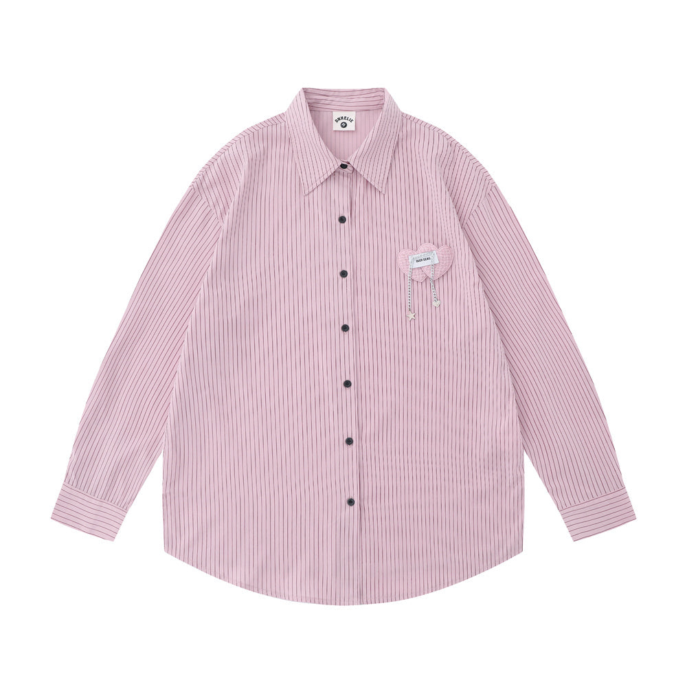 Marcus – Men's Pinstripe Long-sleeved Shirt