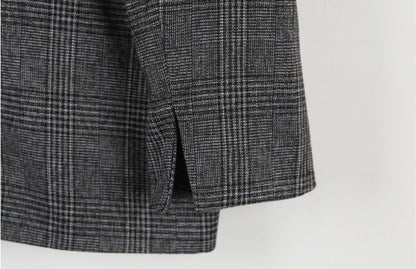 Brenda – Vintage Plaid Blazer