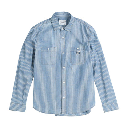 Richard – Casual Shirt with Blue Striped Design