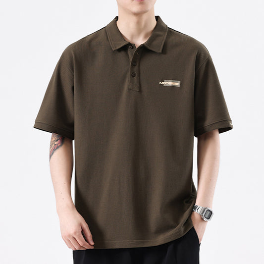 Desmond – Retro Embroidered Polo T-shirt