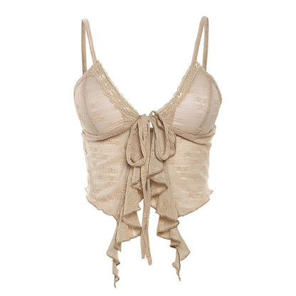 Katie – Elegant Flower Lace Suspender Top