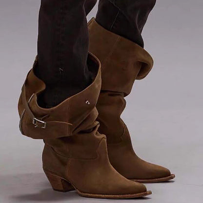 Claire – Chic Pleated Boots