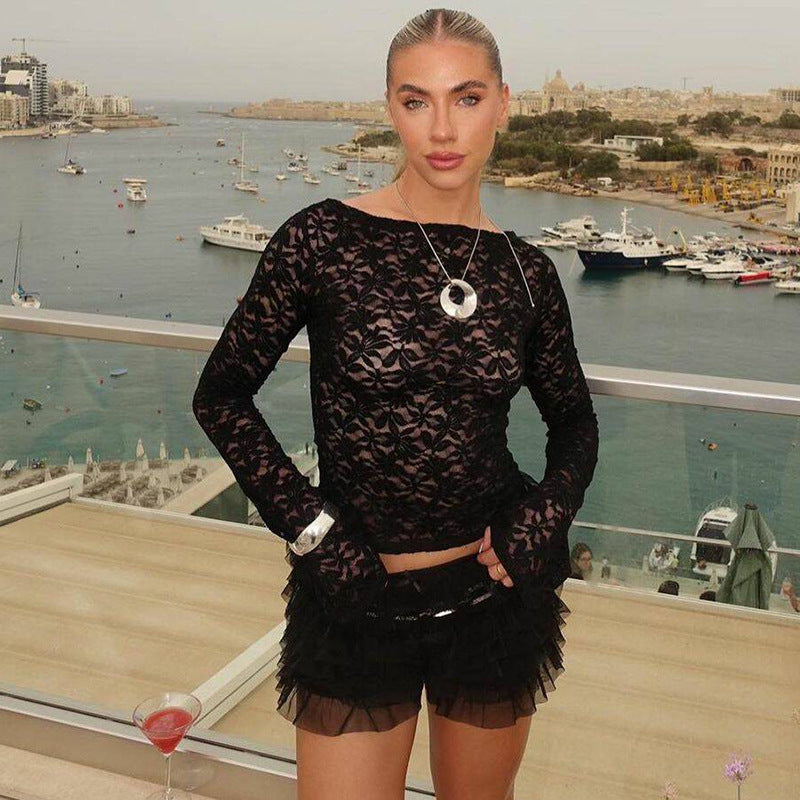 Lucy – Sexy Lace Low Waist Shorts