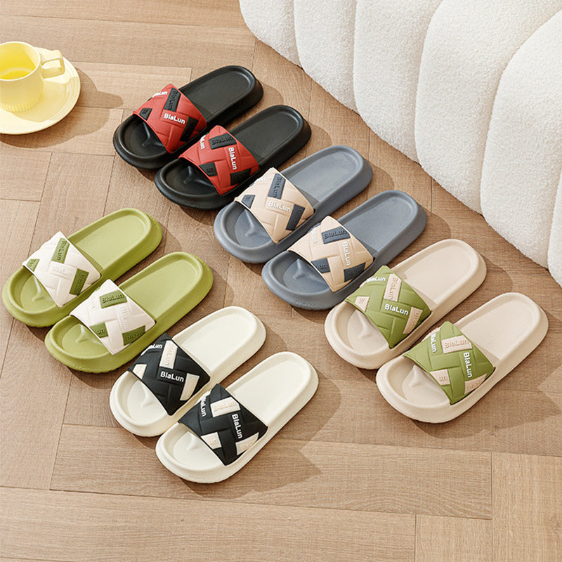 Zoe – Color-block Thick-soled Non-slip Slippers
