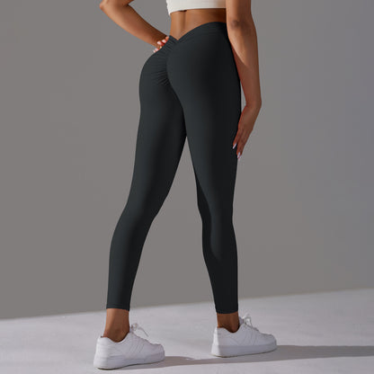 Vanessa – Brushed V Waist Pleated Yoga Pants