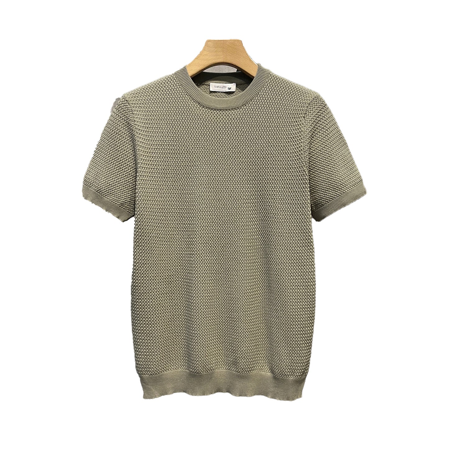 Dennis – Slim-fit Short-sleeved Shirt with Woven Texture