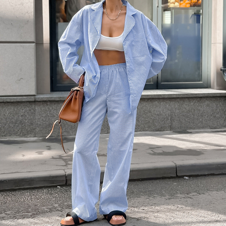 Helen – Striped Commuter Suit