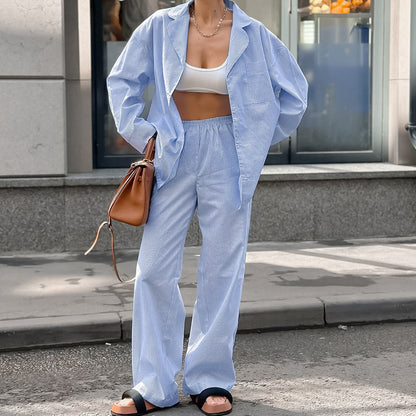 Helen – Striped Commuter Suit