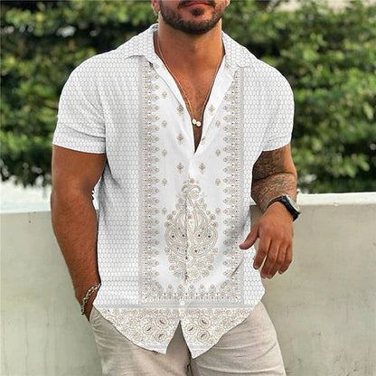 Gordon – Printed Short Sleeve Polo Shirt