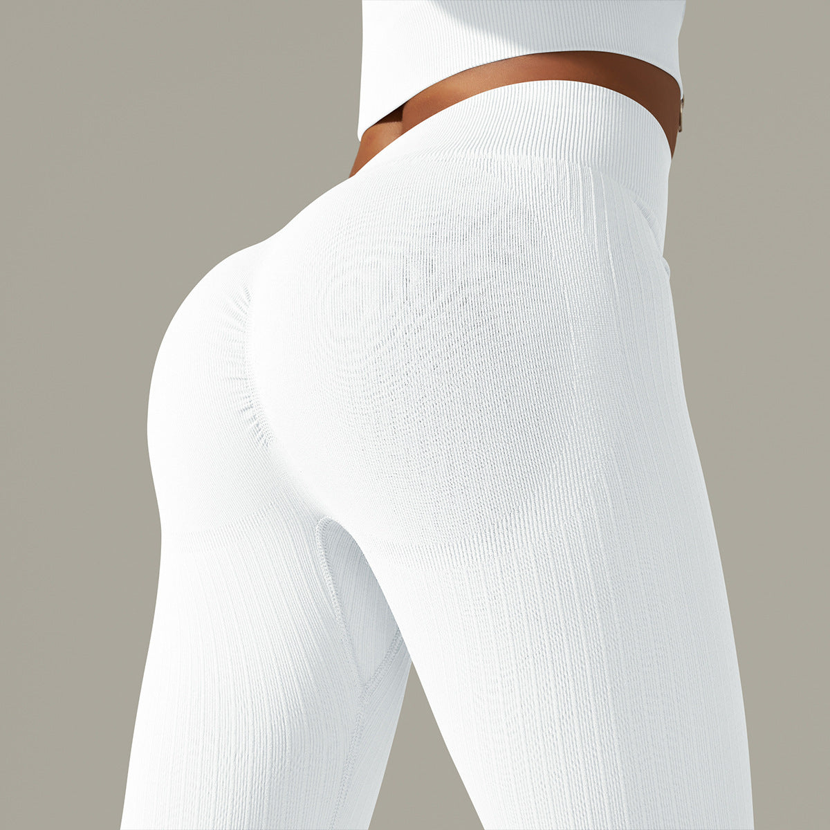 Anna – High Waist Fitness Pants with Stripes
