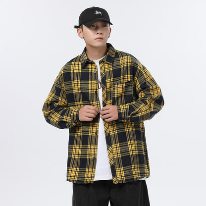 Stewart – Men's Casual Plaid Shirt Jacket