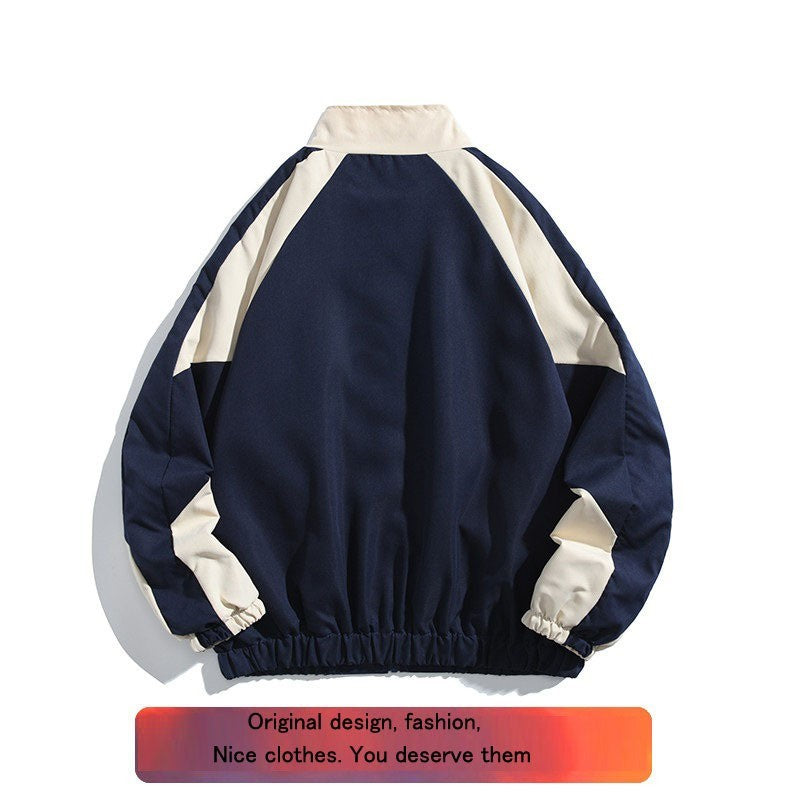 Gavin – Men's Color Block Baseball Collar Jacket