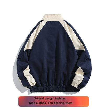 Gavin – Men's Color Block Baseball Collar Jacket