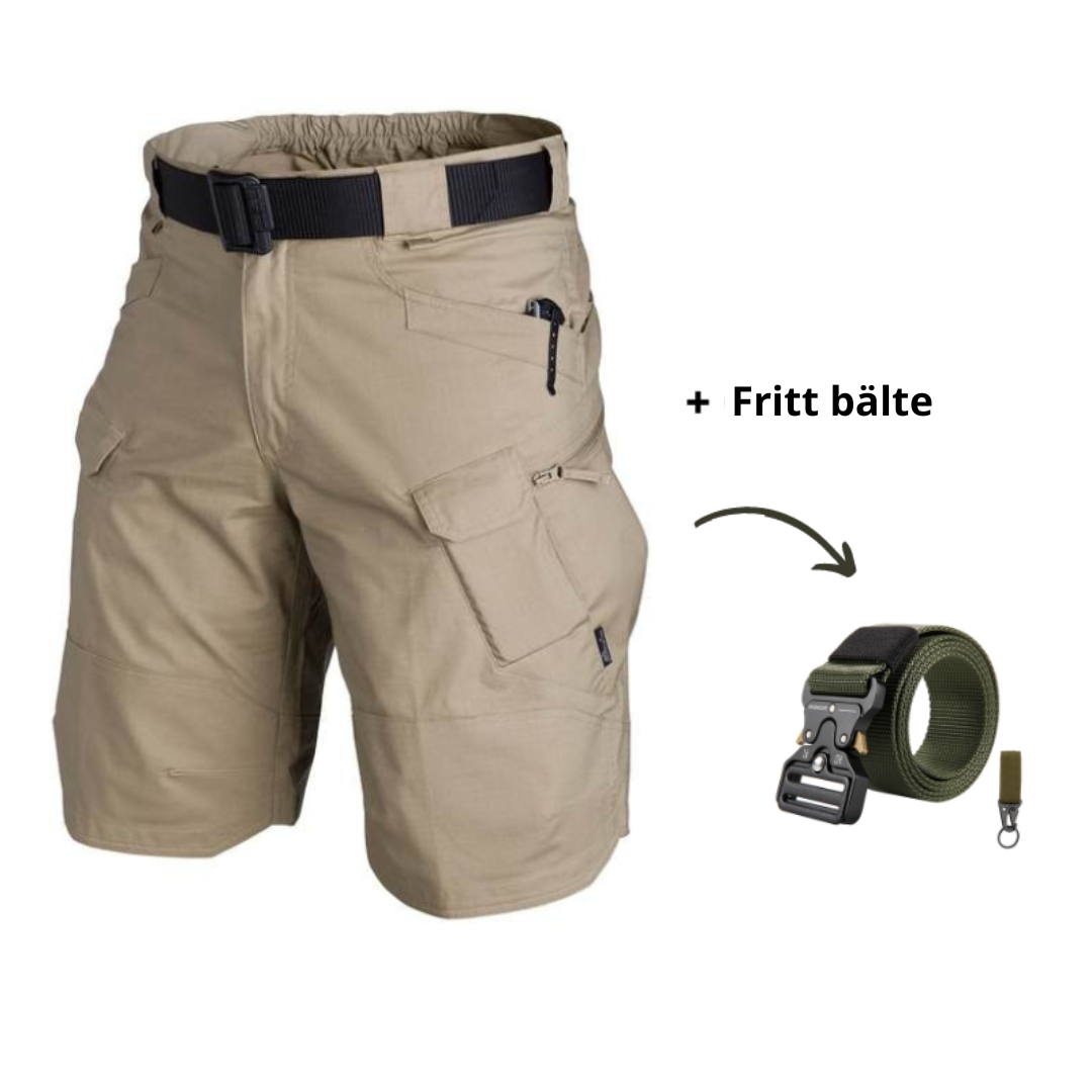 Danny – Multi-Pocket Shorts with Free Belt