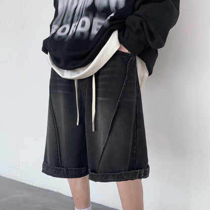 Philip – Retro Washed Denim Shorts