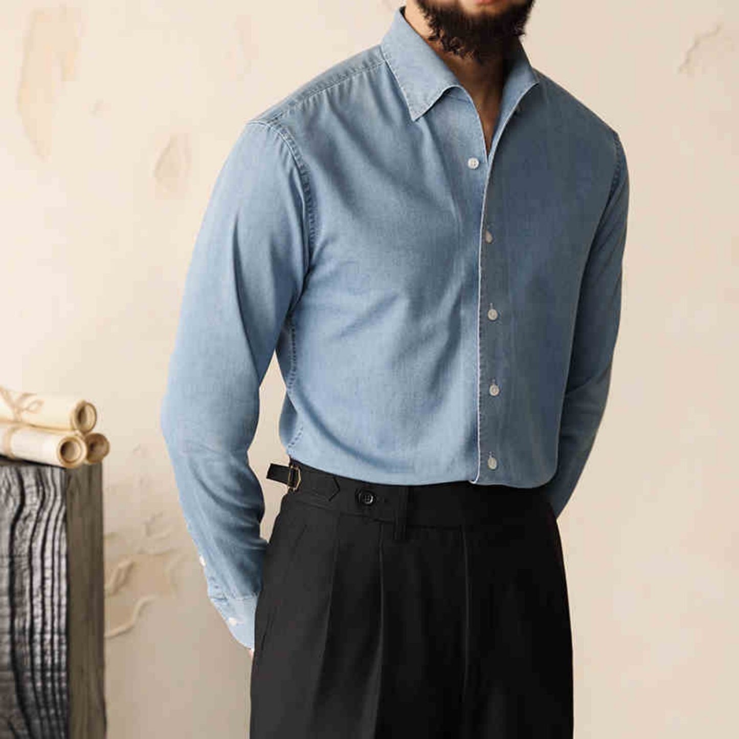 Gerald – Iron Free Solid Color Men's Top