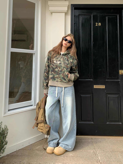 Ernest – Distressed Straight White Washed Jeans