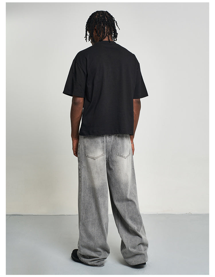 Paul – Silver Gray Straight-leg Jeans