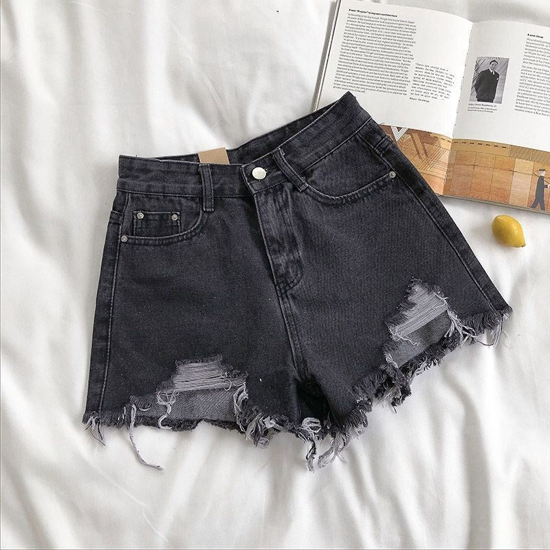 Lydia – Women's High Waist Loose Denim Shorts