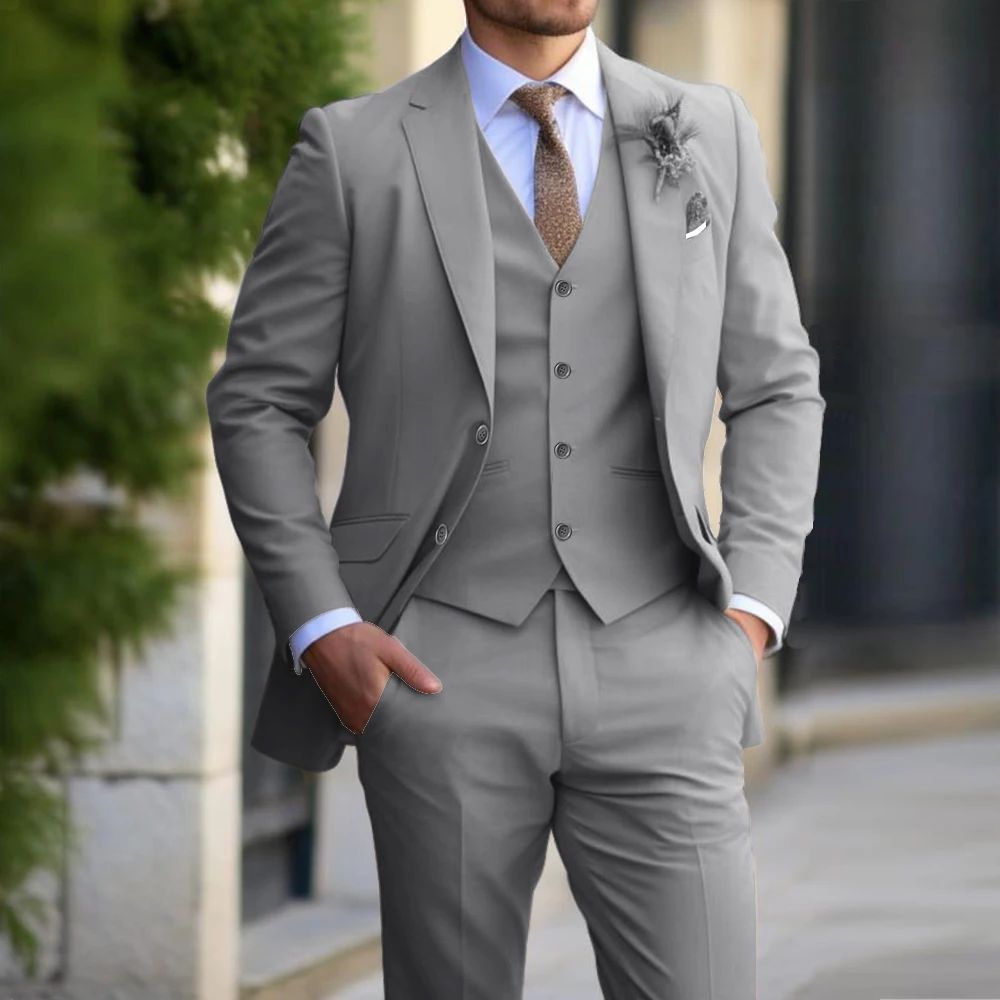 Elliott – Classic Men's Slim Fit 3-Piece Suit