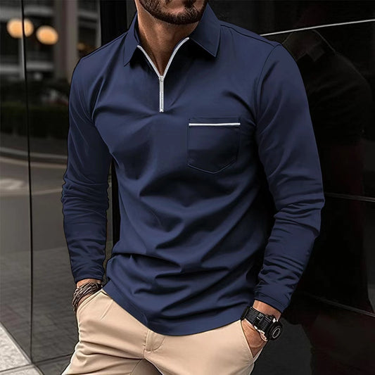 Raymond – Long-Sleeved Sports Polo Shirt