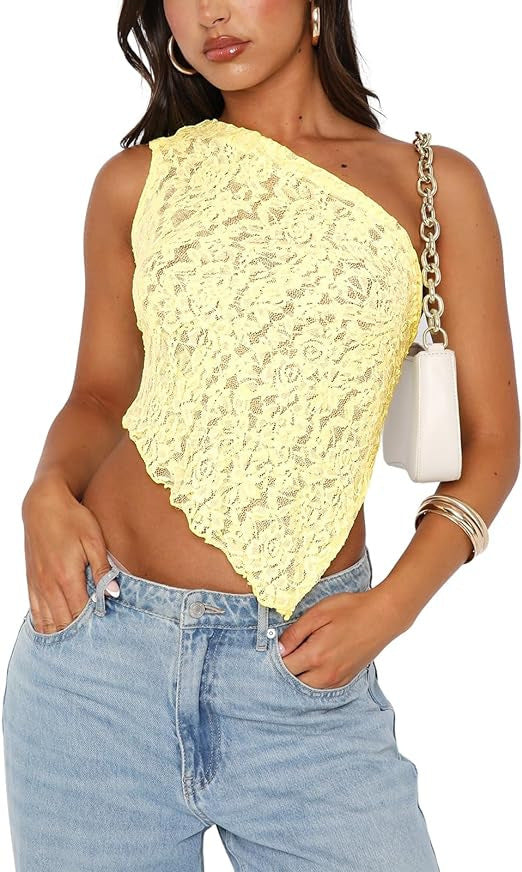 Leah – Lace Backless Asymmetrical Streetwear Vest