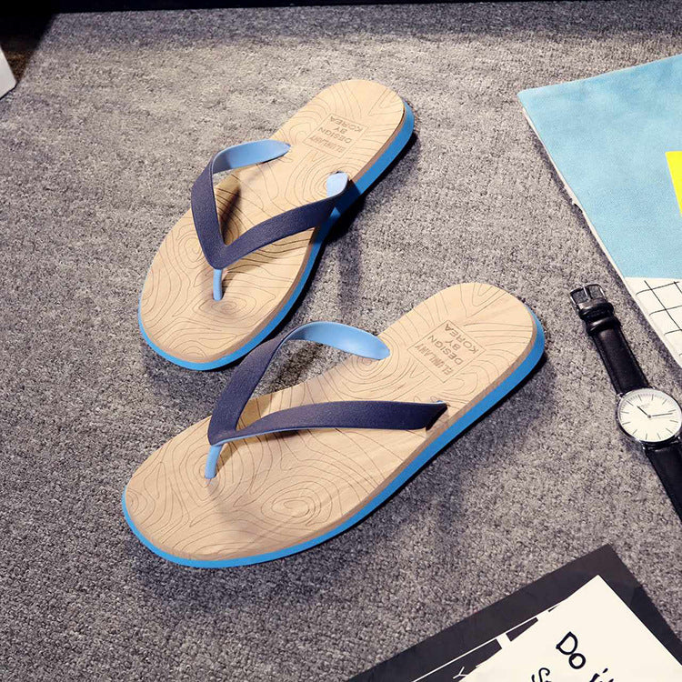 Oscar – Wood Grain Flip Flops