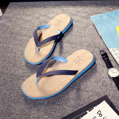 Oscar – Wood Grain Flip Flops