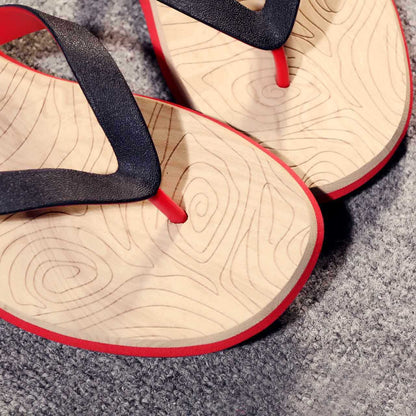 Oscar – Wood Grain Flip Flops